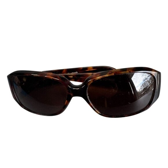 Brighton Crystal Voyage Tortoise Shell Sunglasses With Floral Case - Picture 7 of 12